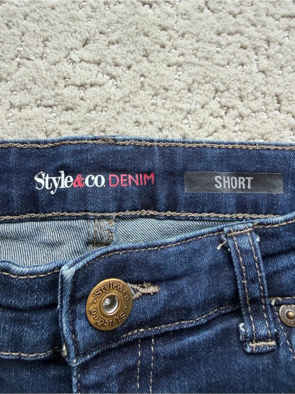 Style & Co. Dark Blue Denim Women’s Shorts